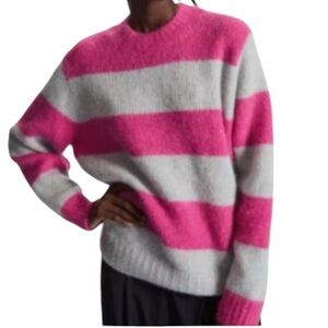 COS stripe jumper sweater wool alpa blend NWT size Small